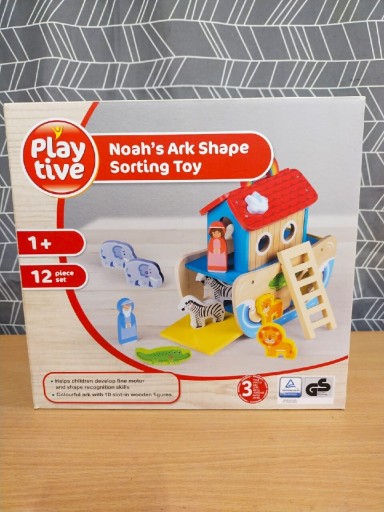 Zdjęcie oferty: Play Tive Drewniane Puzzle Wtykowe Arka Noego 