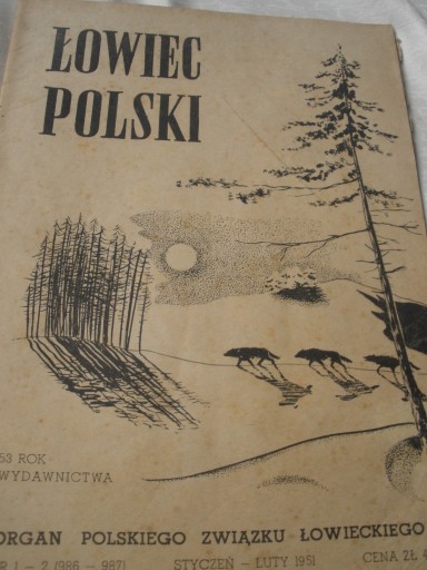 Zdjęcie oferty: Łowiec Polski 1951 nr. 1-2, 3,4,5,6-7,8,9,10,11