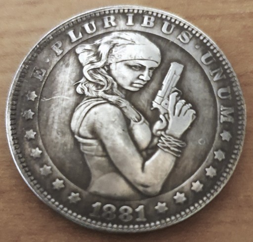 Zdjęcie oferty: 1 Dolar USA  Morgan Dolar 1881  Hobo Nickel  KOPIA