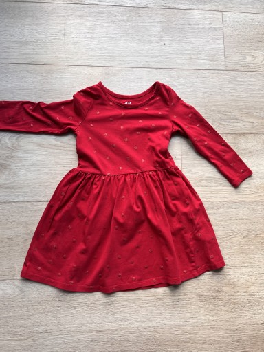 Zdjęcie oferty: Sukienka święta 98/104 H&M czerwona 