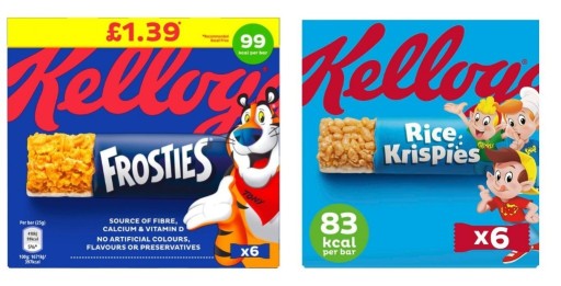 Zdjęcie oferty: Kellogg's Frosties+Rice Krispies Batony 6pak