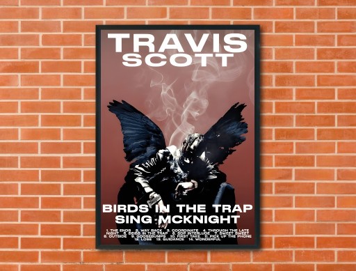 Zdjęcie oferty: Plakat Travis Scott - Birds in the trap sing 