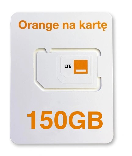 Zdjęcie oferty: Starter Internet na kartę ORANGE 4G 150GB na 3 miesiące