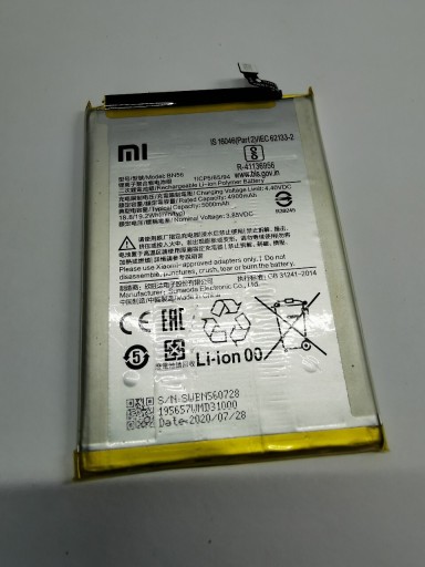 Zdjęcie oferty: Bateria BN56 Redmi 9A/C/AT (M2006C3LG) ORYGINAŁ