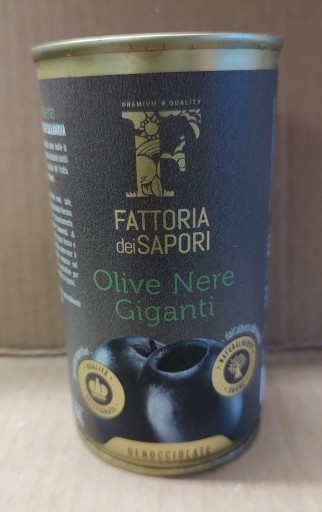 Zdjęcie oferty: Fattoria dei Sapori czarne duże oliwki 350 g IT