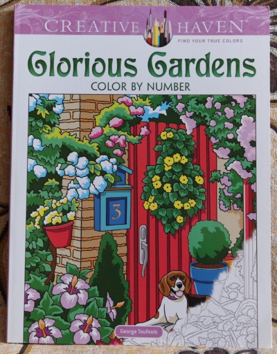 Zdjęcie oferty: Creative Haven Glorious Gardens - Color by Number Coloring Book kolorowanka