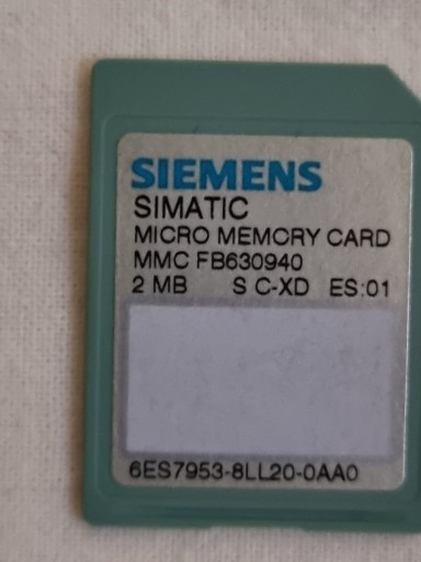 Zdjęcie oferty: SIEMENS SIMATIC MICRO MEMORY CARD 2 MB