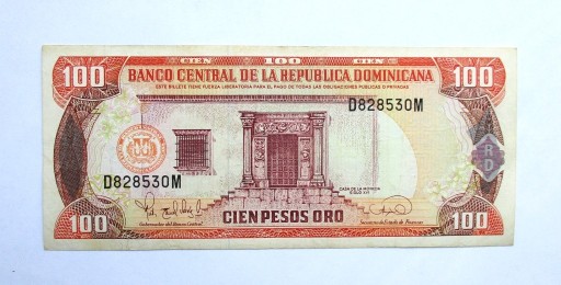 Zdjęcie oferty: 100 Pesos 1995 r.  Dominikana  U.N.C