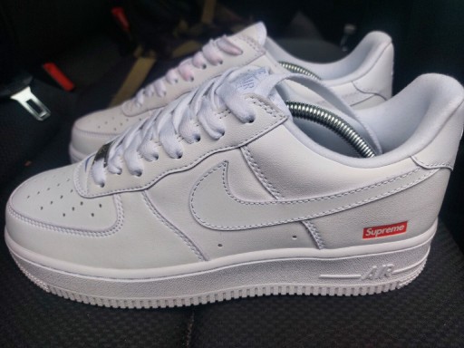 Zdjęcie oferty: Buty Nike air force 1x Supreme all białe roz 43