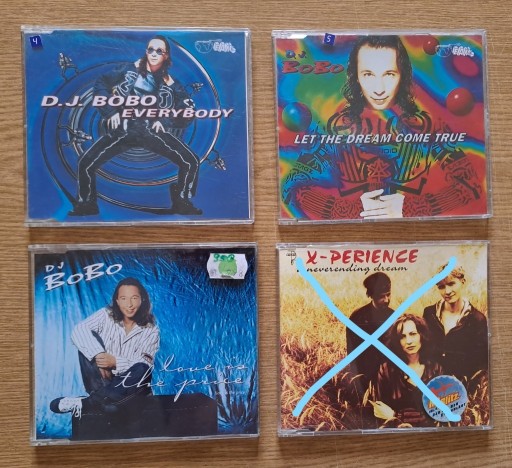 Zdjęcie oferty: 4CD MAXI: DJ BoBo + Muse  po 14 zł za 1 szt.