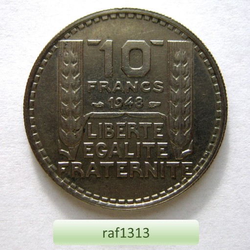 Zdjęcie oferty: Francja - 1948 - 10 franków