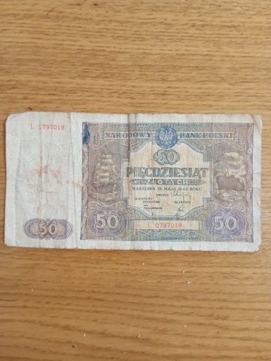 Zdjęcie oferty: Banknot 50zł z 1946r.