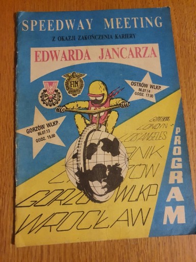 Zdjęcie oferty: SpeedwayMeeting  Edwarda Jancarza 1986 r.