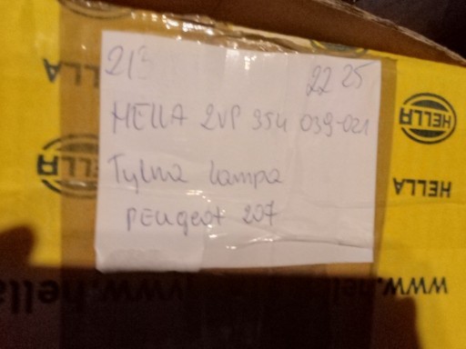 Zdjęcie oferty: Lampa tylna zespolona Peugeot 207 prawa, nowa