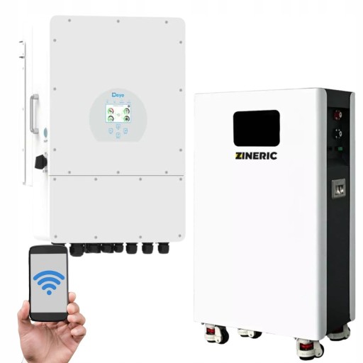 Zdjęcie oferty: FALOWNIK HYBRYDOWY INWERTER DEYE 8kW LV + MAGAZYN ENERGII ZINERIC V3 15kWh