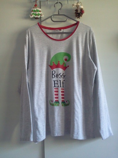 Zdjęcie oferty: BOSS ELF góra od piżamy strój świąteczny XL