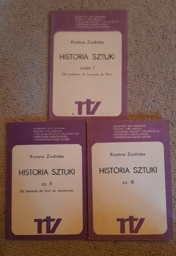 Zdjęcie oferty: Historia sztuki, Krystyna Zwolińska, tom I-III