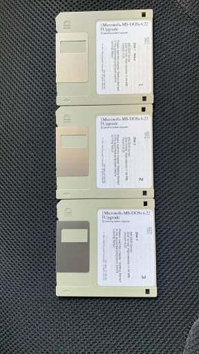 Zdjęcie oferty: MS-DOS 6.22 Upgrade 3 Dyskietki