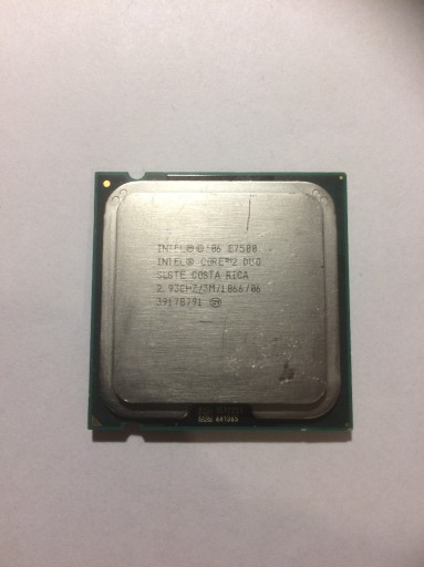 Zdjęcie oferty: Intel Core 2 Duo E7500 2,93GHZ/3M/1066 + Cooler