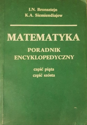 Zdjęcie oferty: Matematyka poradnik encyklopedyczny część 5 i 6