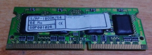 Zdjęcie oferty: Pamięć SDRAM 64MB. Do Apple iBook.