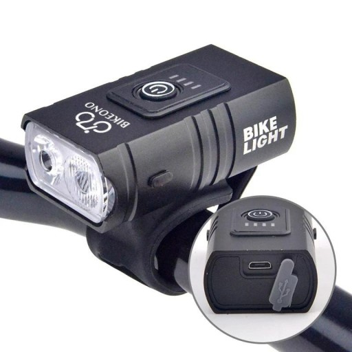 Zdjęcie oferty: Latarka rowerowa LED 1000LM T6: Akumulator USB