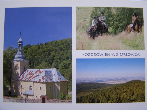 Zdjęcie oferty: ORŁOWIEC - Kościół - koń - Pocztówka.