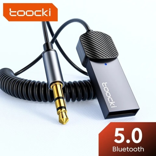 Zdjęcie oferty: Samochodowy transmiter Toocki AUX 3.5mm Bluetooth