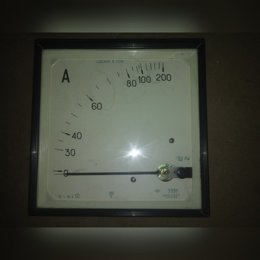 Zdjęcie oferty: Duży zegar wskaznik amperowy 