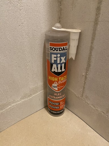 Zdjęcie oferty: Fix All Hight Tack Clear Soudal klej montażowy 