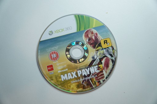 Zdjęcie oferty: Max Payne 3 disc 2 singleplayer xbox 360 