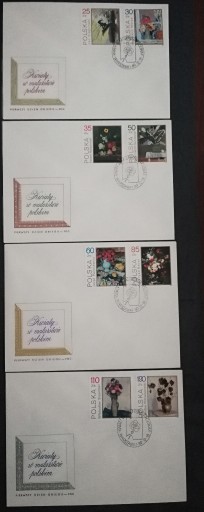 Zdjęcie oferty: FDC Fi3042-3047 1989 Kwiaty w malarstwie polskim