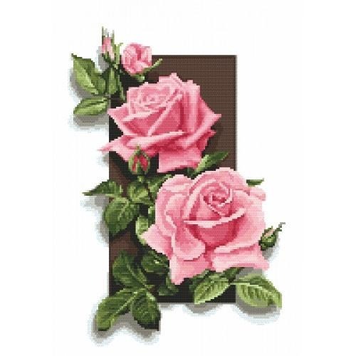 Zdjęcie oferty: Kanwa z nadrukiem - Róże 3D