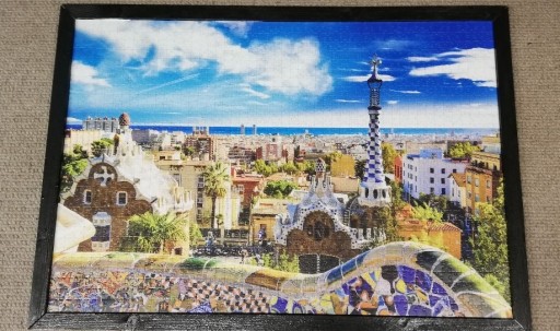 Zdjęcie oferty: Obraz z puzzli Barcelona 1500 elementów w ramie