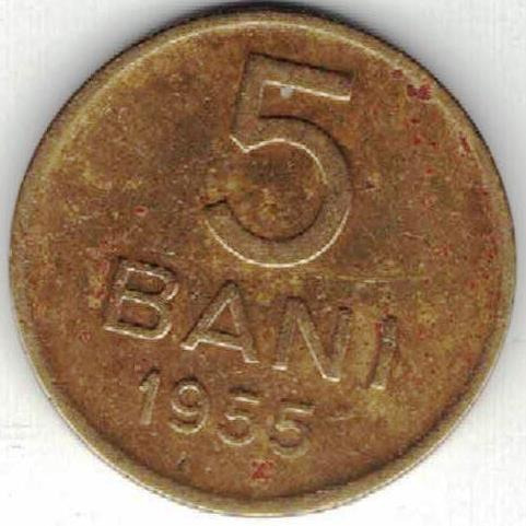 Zdjęcie oferty: Rumunia 5 bani 1955  20 mm