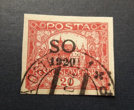 Zdjęcie oferty: Znaczek Czechosłowacja SO 1920 kasowany