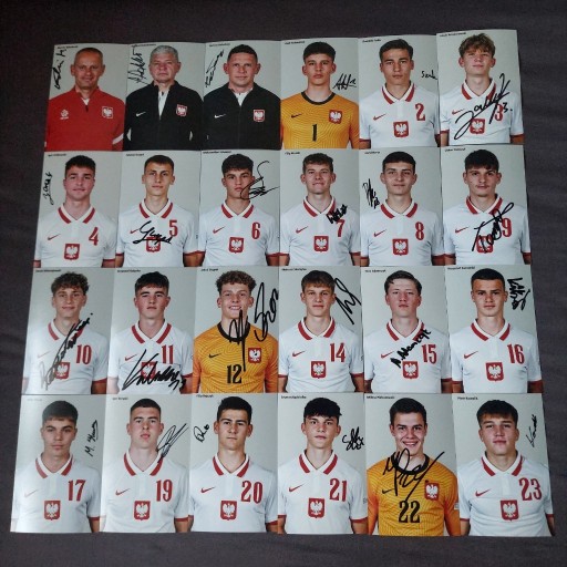 Zdjęcie oferty: Autografy Reprezentacji Polski do lat 17 EURO2023