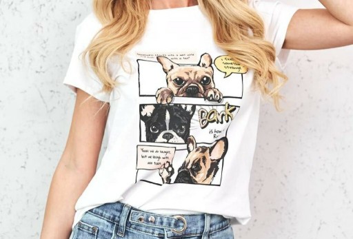 Zdjęcie oferty: T-shirt w buldogi