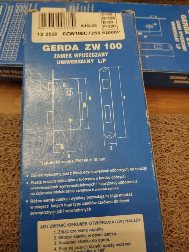 Zdjęcie oferty: Zamek Gerda ZW100