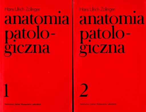 Zdjęcie oferty: Anatomia patologiczna - Hans Ulrich Zollinger