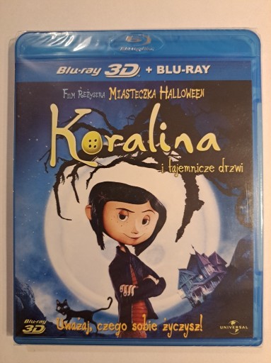 Zdjęcie oferty: KORALINA I TAJEMNICZE DRZWI[BLU-RAY 2D+3D]PL,FOLIA