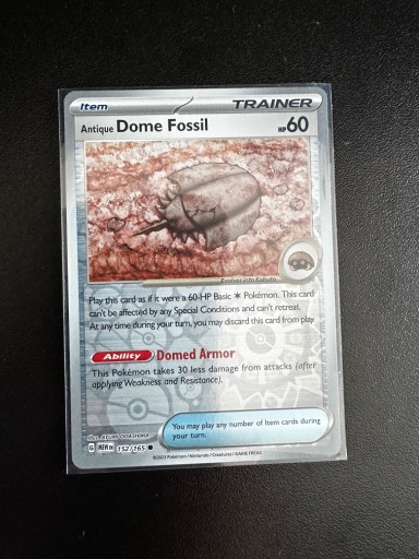 Zdjęcie oferty: Karta Pokemon Dome Fossil 152/165