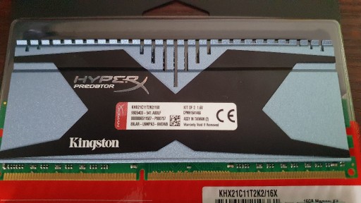Zdjęcie oferty: RAM Kingston HyperX Predator 2133MHz CL11 2x8GB