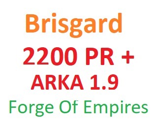 Zdjęcie oferty: Forge of Empires Brisgard pr 2200+ 1.9 ARKA!!