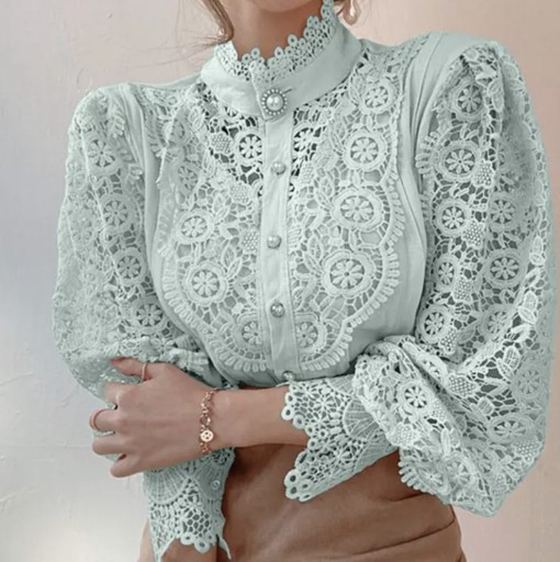 Zdjęcie oferty: Bluzka koronkowa guziki perłowe