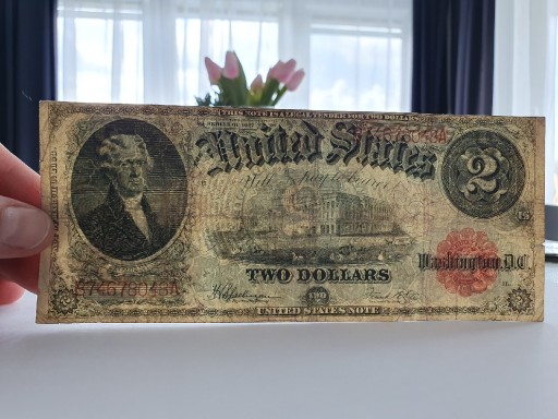 Zdjęcie oferty: 2$ Two Dollars 1917r Banknot USA 