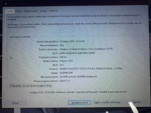 Zdjęcie oferty: Laptop Dell Inspiron 3521 i7 RAM 8gb WIN10