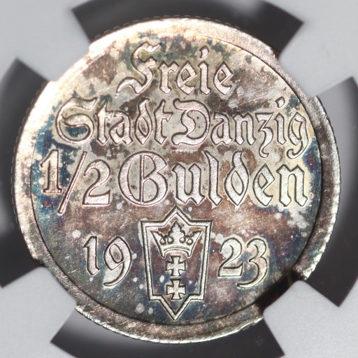 Zdjęcie oferty: WMG, 1/2 Guldena 1923 NGC MS 62