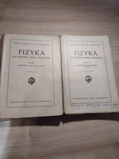 Zdjęcie oferty: Fizyka I, III 1929