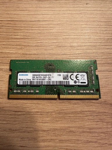 Zdjęcie oferty: Pamięć Ram 8GB DDR4 SODIMM SAMSUNG 2400